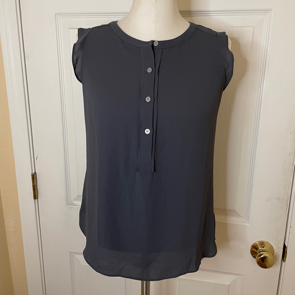 LOFT Ruffle Sleeve Blouse - Picture 2 of 4